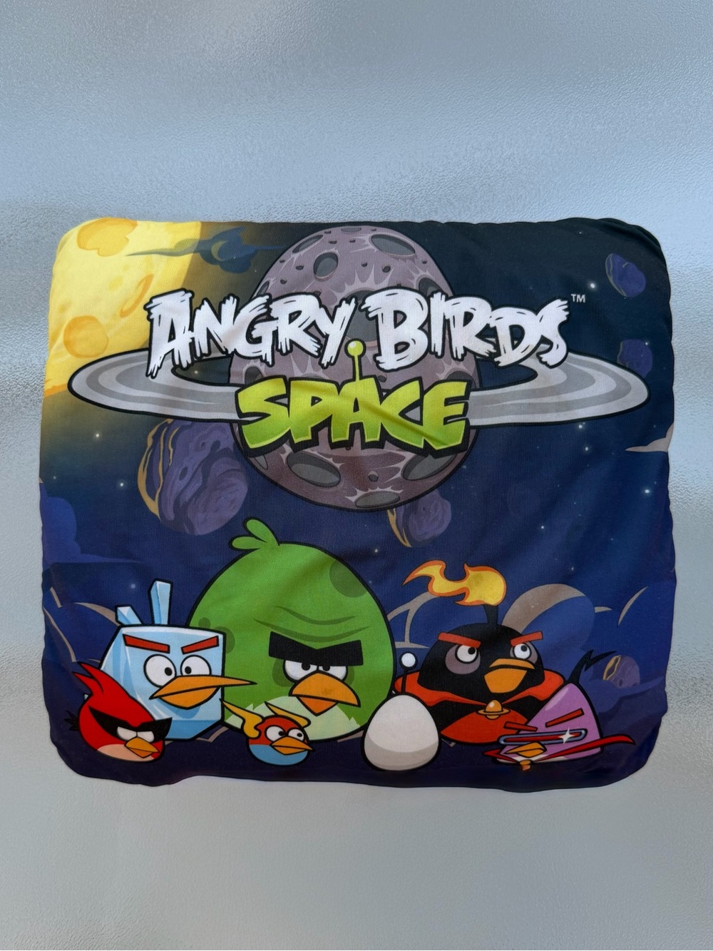 Angry Birds Space Group Of Characters Multi-Color Decorative Throw Pillow